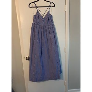 JCrew Gingham Maxi